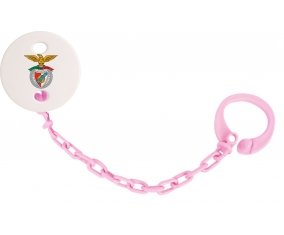 Attache-tétine Benfica Lisbonne couleur Rose clair