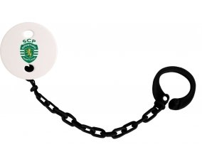 Attache tétine Sporting Clube de Portugal couleur Noire