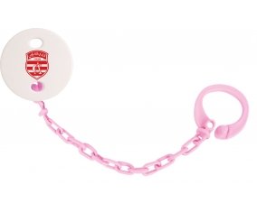 Attache tétine Club Africain couleur Rose clair