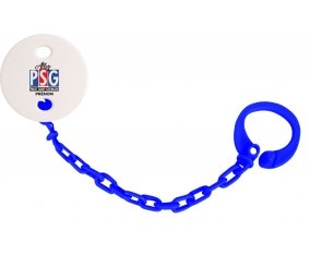 Attache-tétine Allez Paris saint-germain + prénom couleur Marine