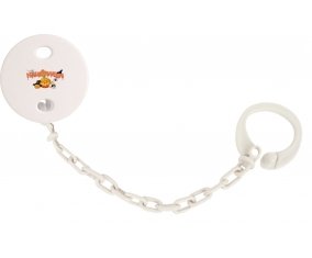 Attache-tétine Halloween style 2 couleur Blanc