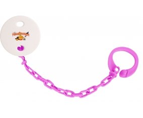 Attache-sucette Halloween style 2 couleur Rose fuschia