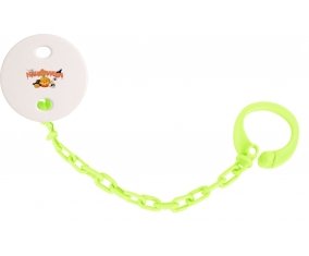Attache tétine Halloween style 2 couleur Verte
