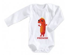 Body bébé un an anniversaire style 5 + prénom 6/12 mois manches Courtes