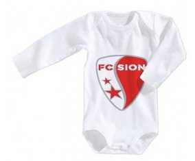 Body bébé FC Sion 12/18 mois manches Longues