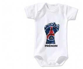 Body bébé Force Paris saint-germain + prénom 3/6 mois manches Longues