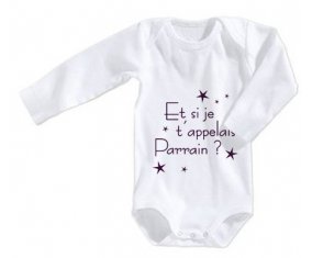 Body bébé Et si je t'appelais Parrain ? 12/18 mois manches Longues
