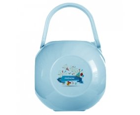Boîte à sucette Joyeux anniversaire style 1 + prénom de couleur Bleue