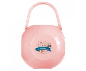 Boîte à sucette Joyeux anniversaire style 1 + prénom de couleur Rose