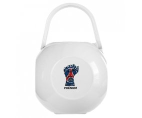 Boîte à sucette Force Paris saint-germain + prénom de couleur Blanche