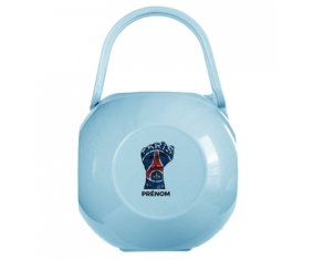 Boîte à sucette Force Paris saint-germain + prénom de couleur Bleue