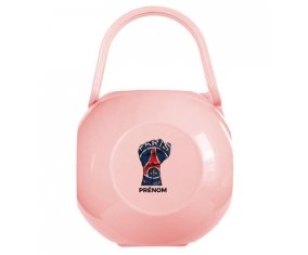 Boîte à sucette Force Paris saint-germain + prénom de couleur Rose