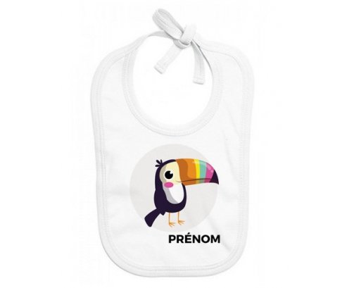 Bavoir Bebe Personnalise Toucan Prenom En Coton Bavoir Bebe Personnalise Toucan Prenom En Coton