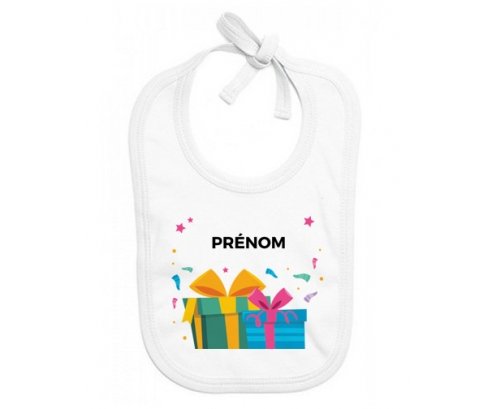 Bavoir bébé design Cadeaux anniversaire style 2 + prénom