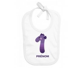 Bavoir bébé design un an anniversaire style 1 + prénom