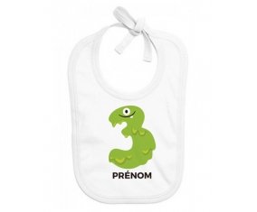 Bavoir bébé design Trois ans anniversaire style 1 + prénom