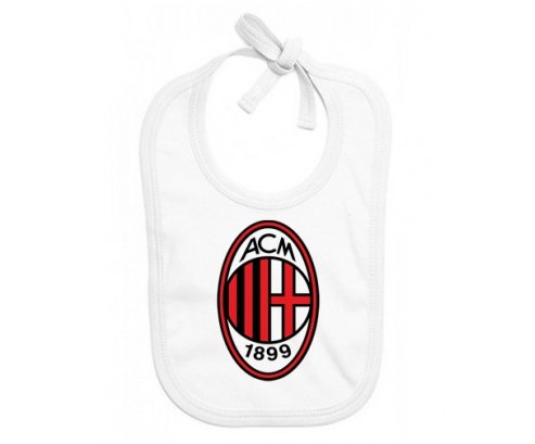 Bavoir bébé design Ac Milan