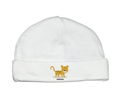 Bonnet bébé design Tigre style 2 + prénom