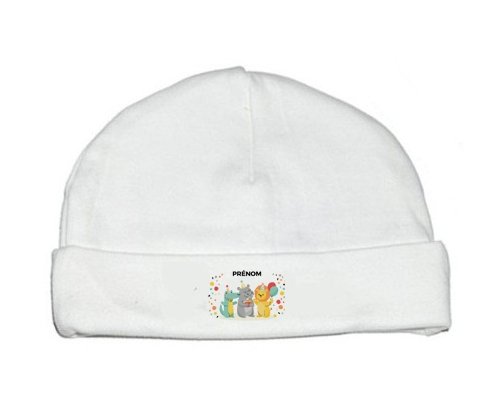 Bonnet bébé design Fête d'anniversaire + prénom