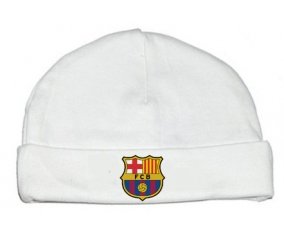 Bonnet bébé design FC Barcelone