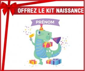 Kit naissance Joyeux anniversaire style 2 + prénom personnalisé pour bébé