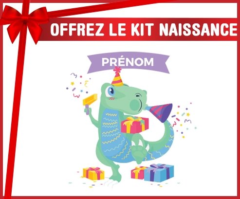 Kit naissance Joyeux anniversaire style 2 + prénom personnalisé pour bébé