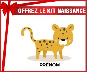 Kit naissance Tigre style 2 + prénom personnalisé pour bébé