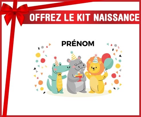 Kit naissance Fête d'anniversaire + prénom personnalisé pour bébé