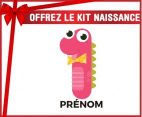 Kit naissance un an anniversaire style 3 + prénom personnalisé pour bébé