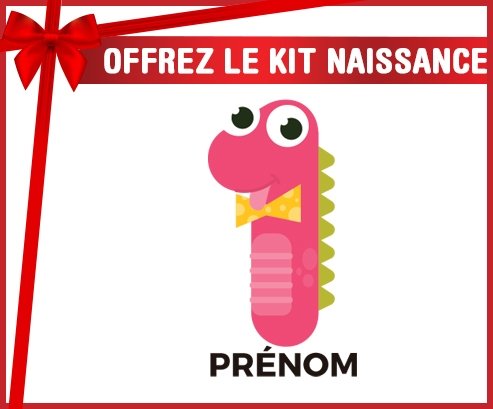 Kit naissance un an anniversaire style 3 + prénom personnalisé pour bébé