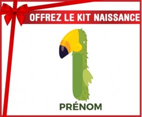 Kit naissance un an anniversaire style 4 + prénom personnalisé pour bébé