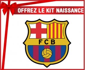 Kit naissance FC Barcelone personnalisé pour bébé