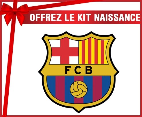 Kit naissance FC Barcelone personnalisé pour bébé