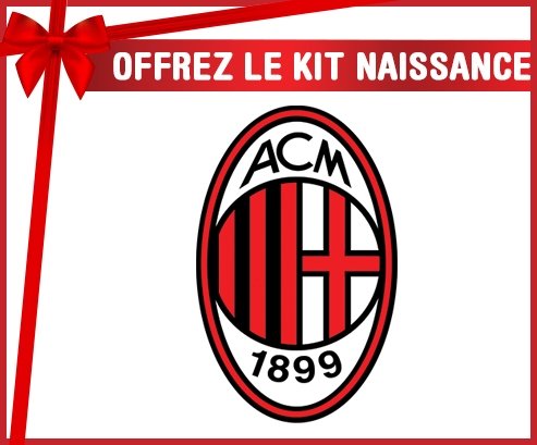 Kit naissance Ac Milan personnalisé pour bébé