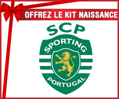 Kit naissance Sporting Clube de Portugal personnalisé pour bébé