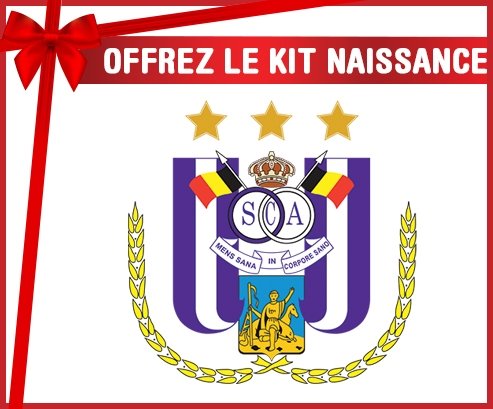 Kit naissance Royal Sporting Club Anderlecht personnalisé pour bébé