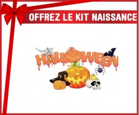Kit naissance Halloween style 2 personnalisé pour bébé