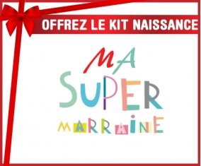 Kit naissance Ma super marraine personnalisé pour bébé