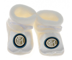 Chausson bébé Inter de Milan de couleur Blanc