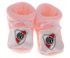 Chausson bébé Club Atlético River Plate de couleur Rose