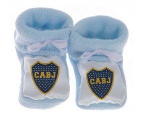 Chausson bébé Club Atlético Boca Juniors de couleur Bleu