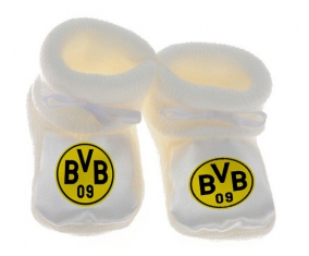 Chausson bébé BV 09 Borussia Dortmund de couleur Blanc