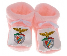 Chausson bébé Benfica Lisbonne de couleur Rose