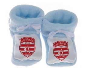 Chausson bébé Club Africain de couleur Bleu