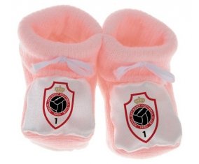 Chausson bébé Royal Antwerp FC de couleur Rose