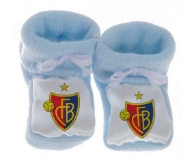 Chausson bébé FC Bâle de couleur Bleu