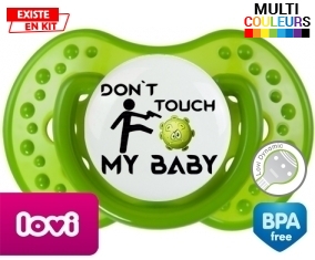 Corona Don't touch my baby : Sucette LOVI Dynamic personnalisée