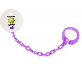 Touche pas Corona : Attache-sucette couleur Violet