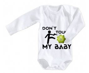 Corona Don't touch my baby : Body Bébé 3/6 mois manches Courtes