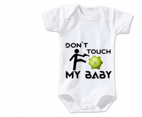 Corona Don't touch my baby : Body Bébé 3/6 mois manches Longues